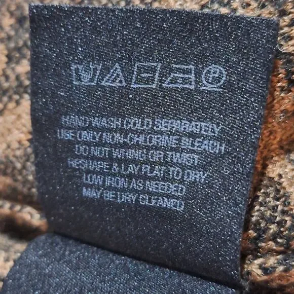 Moth by Anthropologie Pants Women's Medium Leopard Print Knit Wool Blend Mobwife - Picture 10 of 10